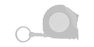 Mètre ruban autobloquante en plastique 2 m Rapido - Marquage Recto