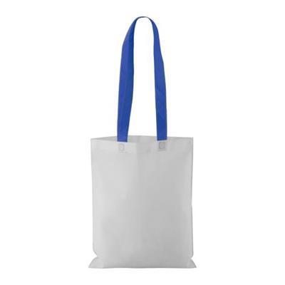 OBG.PUB - Sac shopping non tissé avec anses colorées Rampla Bleu Sac shopping non tissé avec anses colorées Rampla Bleu
