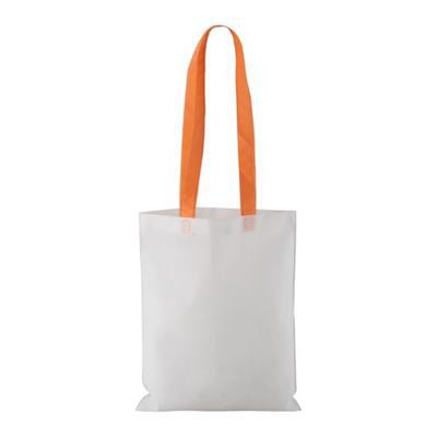OBG.PUB - Sac shopping non tissé avec anses colorées Rampla Orange Sac shopping non tissé avec anses colorées Rampla Orange