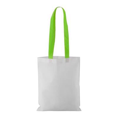 OBG.PUB - Sac shopping non tissé avec anses colorées Rampla Vert Sac shopping non tissé avec anses colorées Rampla Vert