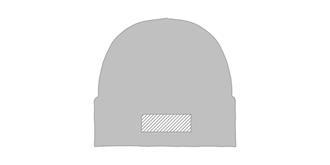 Bonnet simple couche en polyester avec patch Bores - Marquage Recto