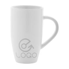 Mug de 400ml en céramique blanc fragile Rekos