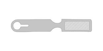 Étiquette de bagage en PVC Veryn - Marquage Recto