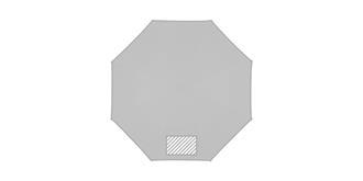 Parapluie automatique en pongée Black - Impression 3ème pan du parapluie