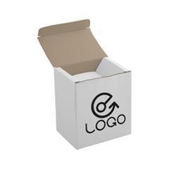 OBG PUB - Boîte pour mug en papier blanche Univers