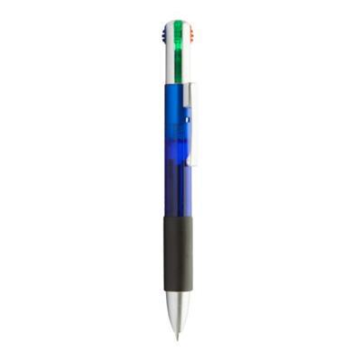 Stylo à bille 4 couleurs en plastique ABS Juko Bleu