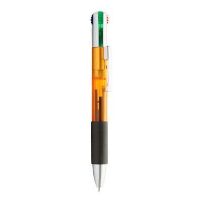 Stylo à bille 4 couleurs en plastique ABS Juko Orange