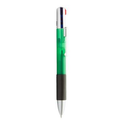 Stylo à bille 4 couleurs en plastique ABS Juko Vert
