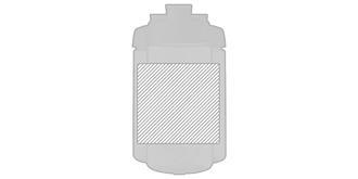 Bouteille shaker Active 500 ml kezi - Marquage autour