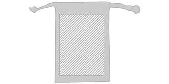 Set à glaçons réutilisable avec étui en coton Lyse - Marquage Recto