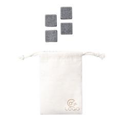 OBG PUB - Set à glaçons réutilisable avec étui en coton Lyse