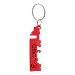 Porte-clés ouvre-bouteille en aluminium Peterb