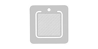 Marque-page en acier inoxydable carré Edelmak - Marquage Verso