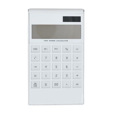 Calculatrice en ABS avec écran électronique Buber Blanc