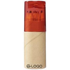 OBG.PUB - Set de crayons de couleur avec étui en papier Hann Set de crayons de couleur avec étui en papier Hann