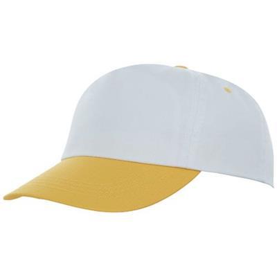 Casquette 5 panneaux bicolore en coton Icaras Jaune