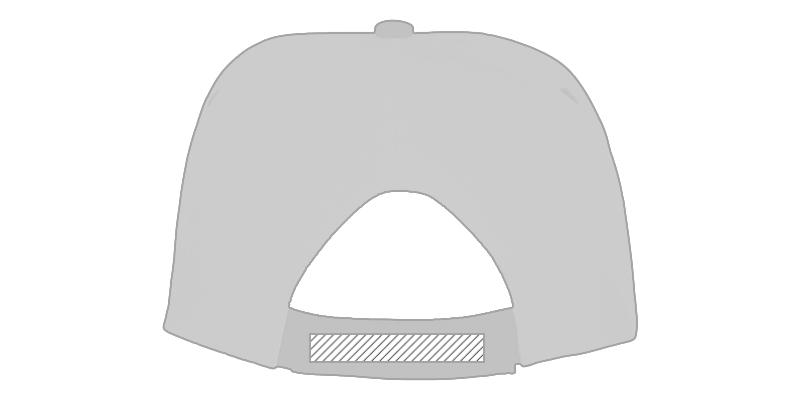 Casquette 5 panneaux bicolore en coton Icaras - Impression sur sangle