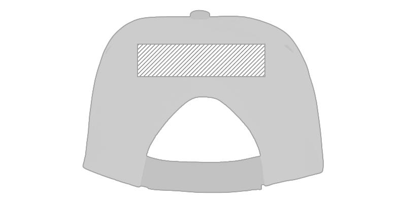 Casquette 5 panneaux bicolore en coton Icaras - Marquage Verso