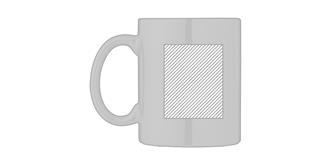 Tasse en céramique métallisée de 300 ml Hoyles - Impression Droite