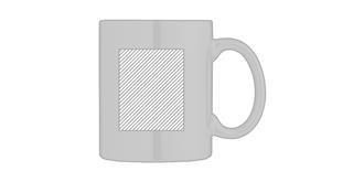 Tasse en céramique métallisée de 300 ml Hoyles - Impression Gauche