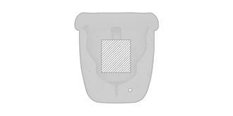 Tasse double paroi en verre borosilicate Foyze - Marquage Recto