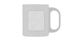 Mug double paroi de 300 ml en acier Tazina - Impression Droite