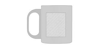 Mug double paroi de 300 ml en acier Tazina - Impression Gauche