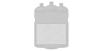 Bouteille sport 650ml couvercle dôme kupola - Marquage autour