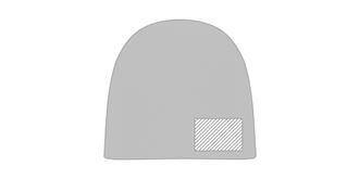 Bonnet unisexe en coton classique Lirata - impression sur arrière coté droite