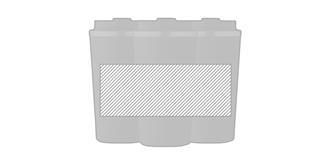 Gobelet à double paroi 510 ml en acier Brasye - Marquage autour