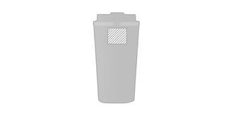 Gobelet à double paroi 510 ml en acier Brasye - Impression avant en haut