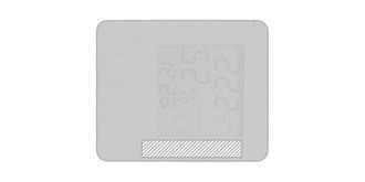 Station météo pratique en bambou Sunciry - impression avant coté droite