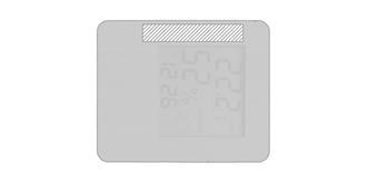 Station météo pratique en bambou Sunciry - impression avant coté gauche