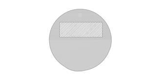 Planche bimatière circulaire marbre bambou Hanchue - Marquage Recto