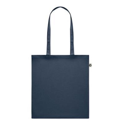 Sac shopping en coton recyclé coloré Zocolora Bleu marine