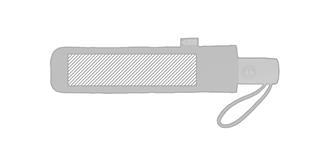 Parapluie pliable 23'' en RPET avec poignée Laydes - Impression Poche