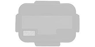 Lunch box avec couverts en plastique PP Makyra - impression avant coté droite