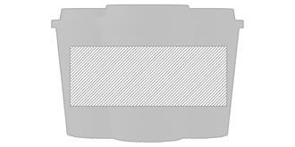 Gobelet isotherme en plastique PP 300 ml Novra - Marquage autour