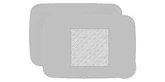 Boîte à lunch en polypropylène avec couverts Sandy - impression sur couvercle