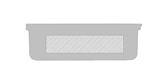 Boîte à lunch en polypropylène avec couverts Sandy - Marquage tranche avant