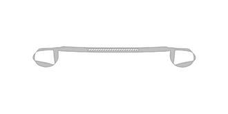 Tapis de yoga en liège avec sangle en coton Savane - Impression sur poignée