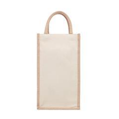 Sac en jute pour 2 bouteilles bicolores Capinos
