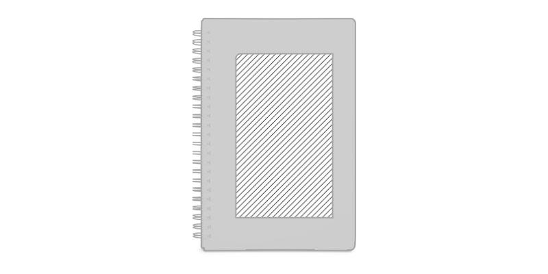 OBG.PUB - Carnet A5 avec couverture en plastique PP Gashin - Marquage Recto Carnet A5 avec couverture en plastique PP Gashin - Marquage Recto