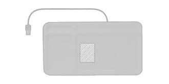 Chargeur sans fil en bambou avec câble Clary - Impression Gauche