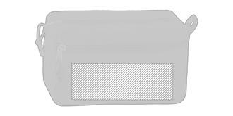 Trousse de toilette large en polyéthylène Smarky - Marquage Recto