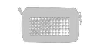 Trousse de toilette large en polyéthylène Smarky - Marquage Verso