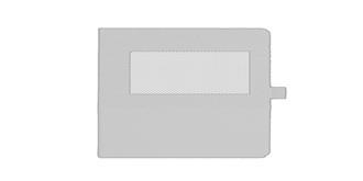 Carnet A5 avec couverture en Liège Marly - Impression Haut