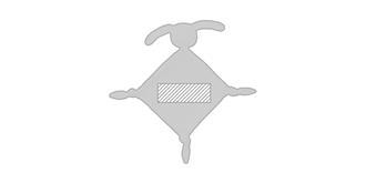 Doudou pour bébé en matières PET Mular - Marquage Verso