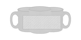 Mug vintage 240ml en céramique Tweens - Marquage autour