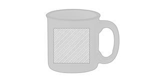 Mug vintage 240ml en céramique Tweens - Impression Droite
